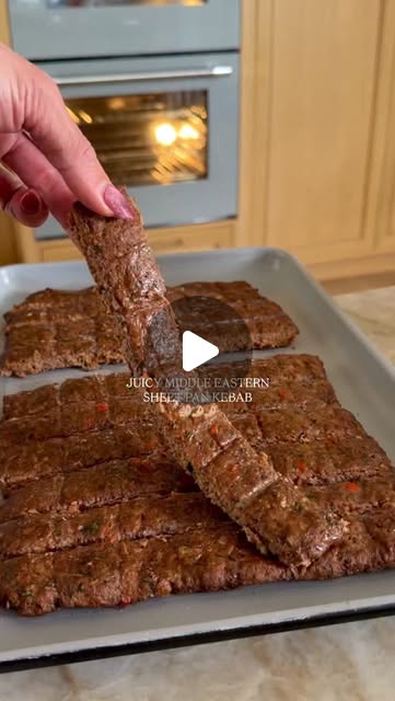 Juicy Sheet Pan Middle Eastern Beef Kebabs