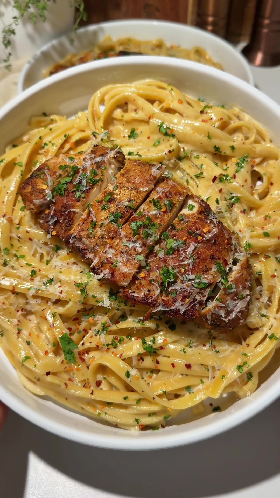 Garlic Parmesan Chicken Pasta