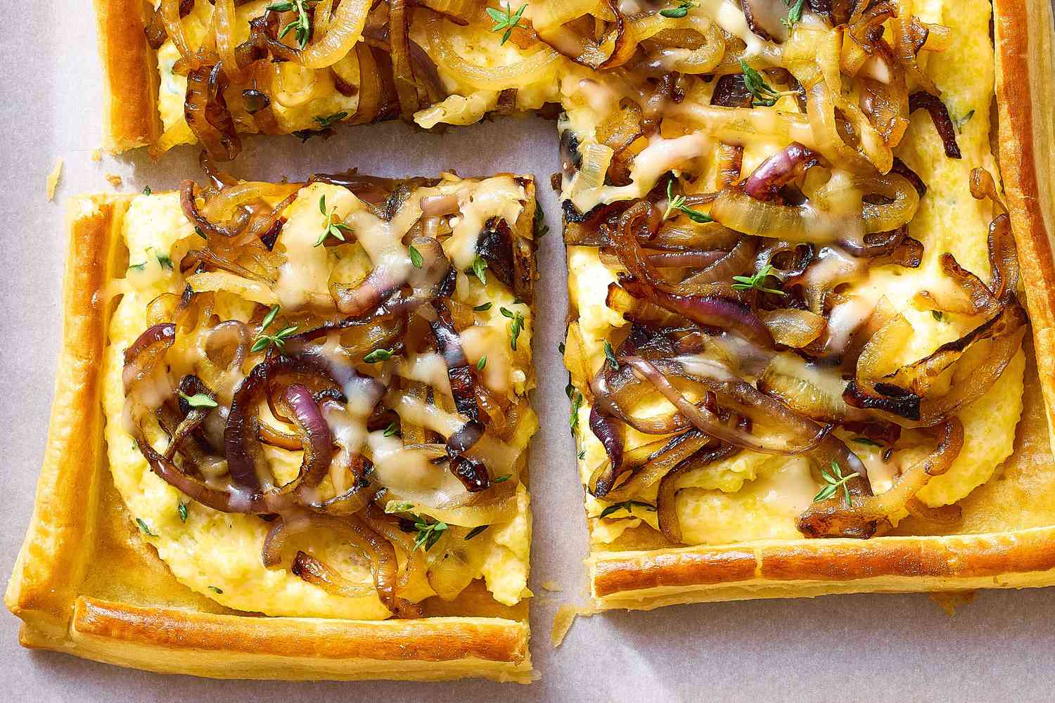 Caramelized Onion and Polenta Tart