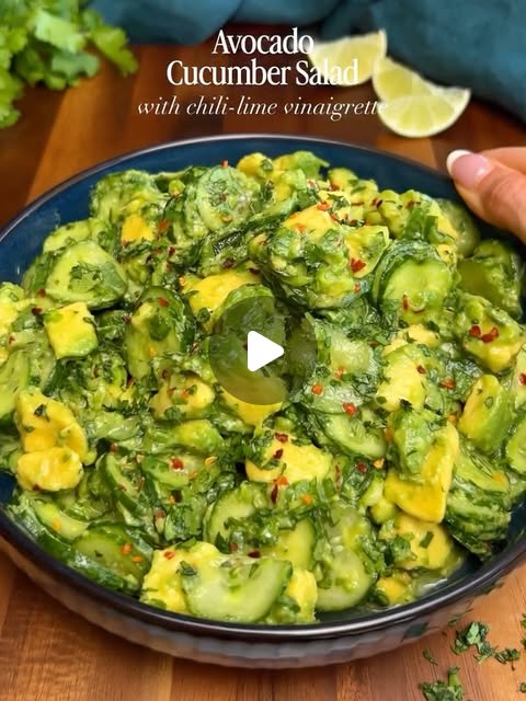 Avocado Cucumber Salad with Chili-Lime Dressing