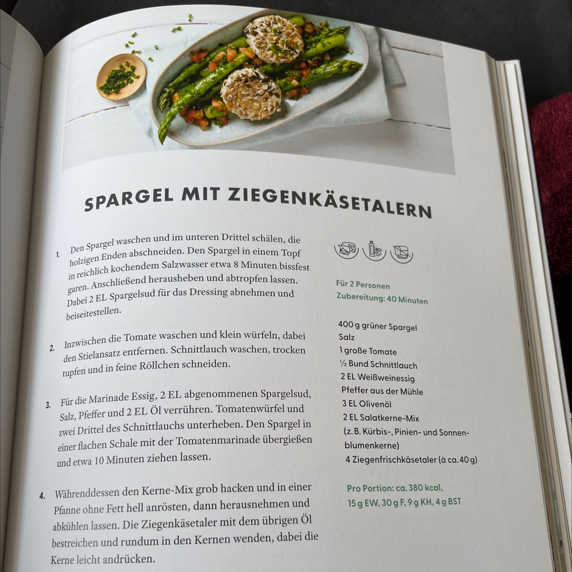 Asparagus with Goat Cheese Medallions
