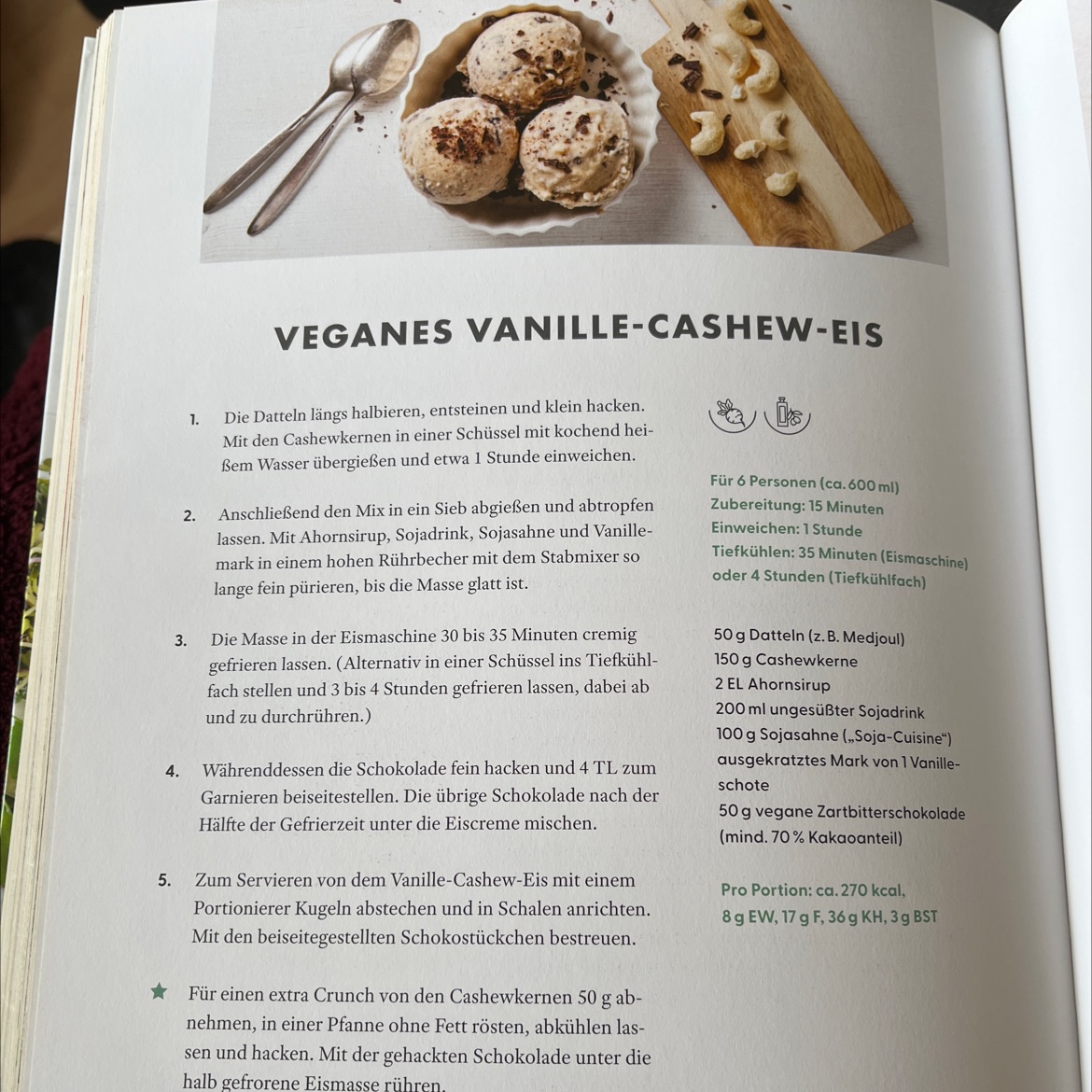 Vegan Vanilla Cashew Ice Cream