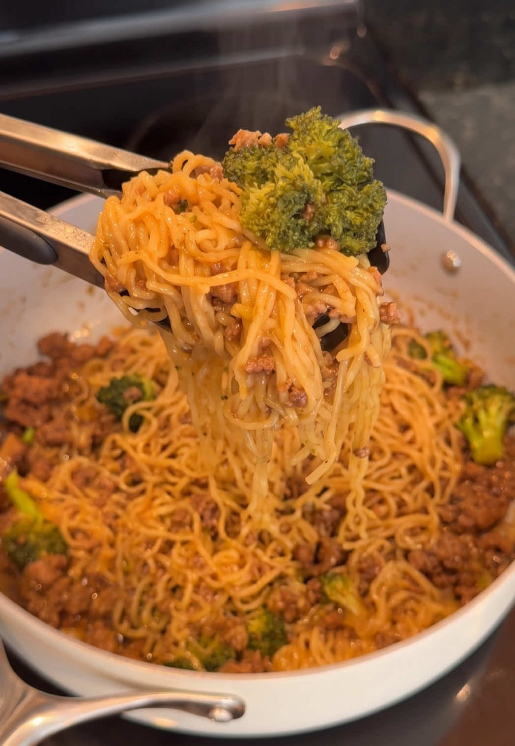 Mongolian Ground Beef Noodles