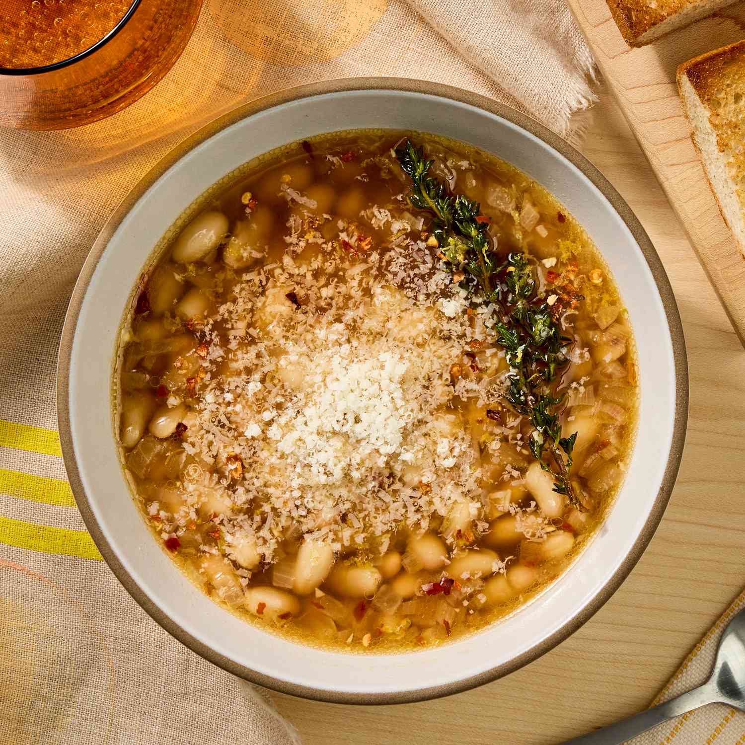 Brothy Lemon-Garlic Beans